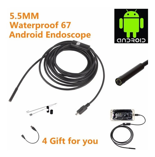 Endoscopio Boroscopio Android Pc Usb 1m  5,5 Sonda Cloacas — imagen 3 de 3