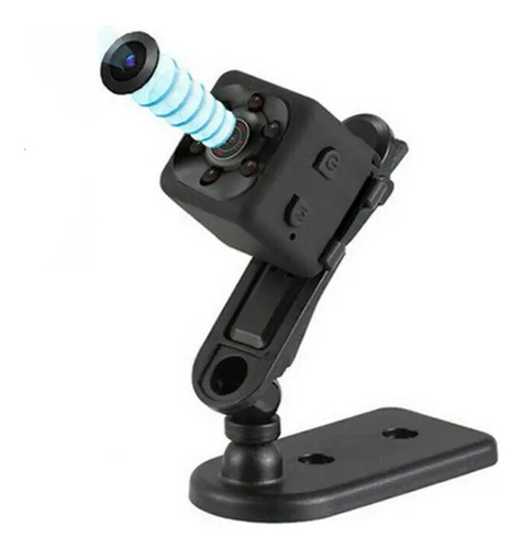 Mini Camara Espia Seguridad Vigilancia Casco Moto Con Envio Negro — imagen 4 de 6