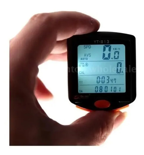 Velocimetro Inalambrico Odometro Bicicleta Computadora Avs Negro — imagen 2 de 8
