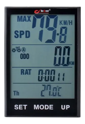 Odometro Velocimetro Inalambrico Computadora Bicicleta Luz Negro — imagen 4 de 8