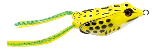 2 Senuelos Rana Sapo Blando Con Anzuelos Dorado Pesca Pescar Verde Oscuro