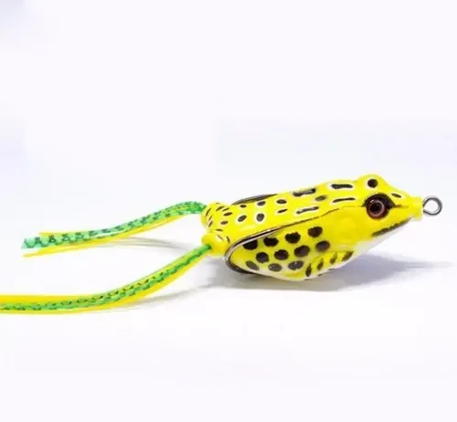 2 Senuelos Rana Sapo Blando Con Anzuelos Dorado Pesca Pescar Verde Oscuro — imagen 4 de 6