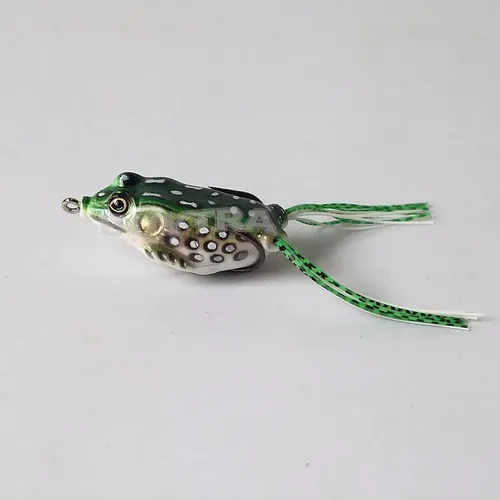 2 Senuelos Rana Sapo Blando Con Anzuelos Dorado Pesca Pescar Verde Oscuro — imagen 6 de 6