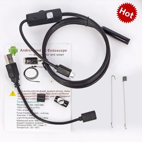 Sonda Endoscopio 2m 5.5mm Boroscopio Inspeccion Camara — imagen 3 de 5