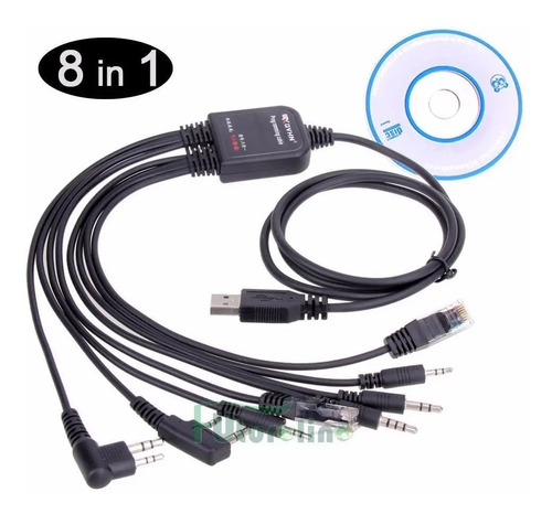 Programador Para Base Y Handy Radioaficionado 8 En 1 Rj45 — imagen 3 de 5