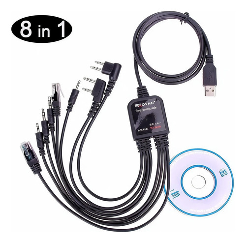 Programador Baofeng Motorola Base Handy 8 En 1 Multimarca — imagen 5 de 6