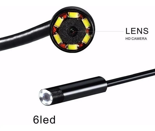 Endoscopio Boroscopio Sonda 5m 5.5mm Camara Led Inspeccion — imagen 4 de 4