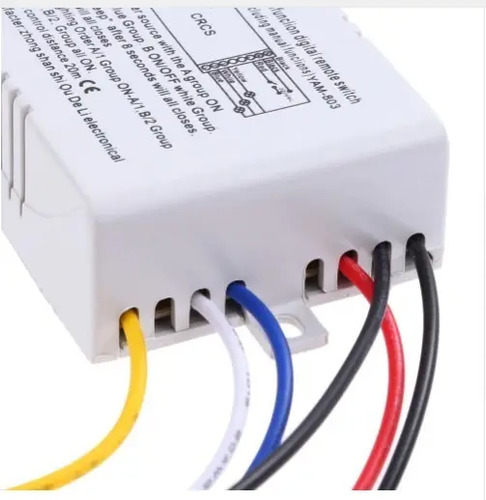 Kit Receptor Inalambrico 220v 2 Canales + 1 Control Luces — imagen 2 de 4