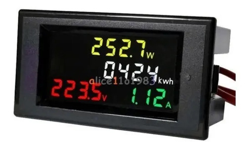 Medidor De Consumo Electrico 220 Corriente Potencia Kwa Watt