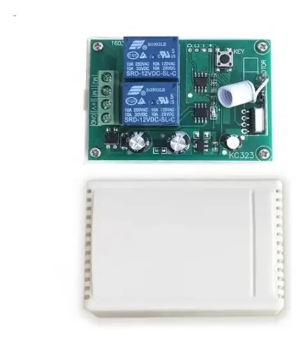 Receptor 12v Inalambrico 2 Canales + 1 Control Interruptor — imagen 2 de 7