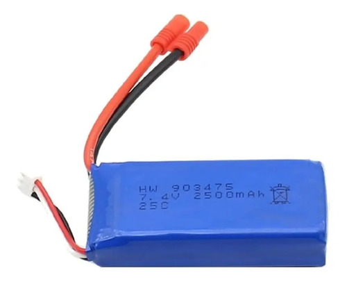 Bateria 7.4v 2500mah Drone Cuadricopter Syma X8w /c/g Rc 25c — imagen 2 de 4