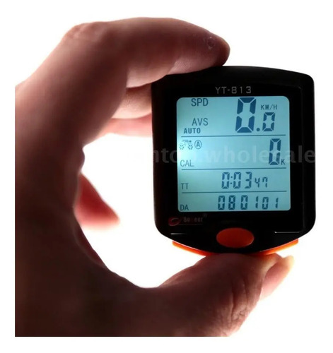 Velocimetro Inalambrico Bicicleta Computadora Avs Luz Negro — imagen 4 de 9