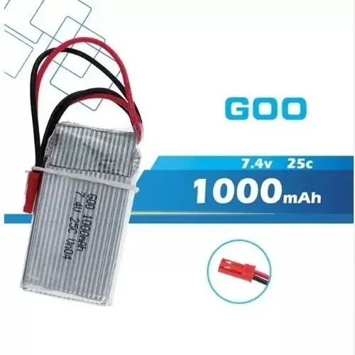 Bateria 7.4v 1000mah Mjx 600 Lipo Wltoys V262 V333 V353 V912 — imagen 4 de 4
