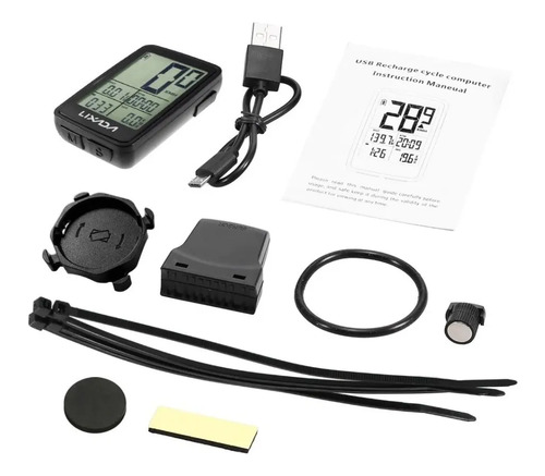 Velocimetro Para Bicicleta Recargable Inalambrico Usb Bateri — imagen 2 de 7