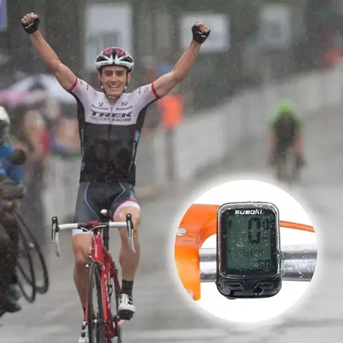 Velocimetro Para Bici Inalambrico Con Cadencia Stem Suaoki Negro — imagen 7 de 7