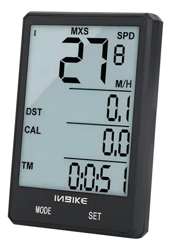 Velocimetro Para Bicicleta Inbike Odometro Inalambrico Luz Negro