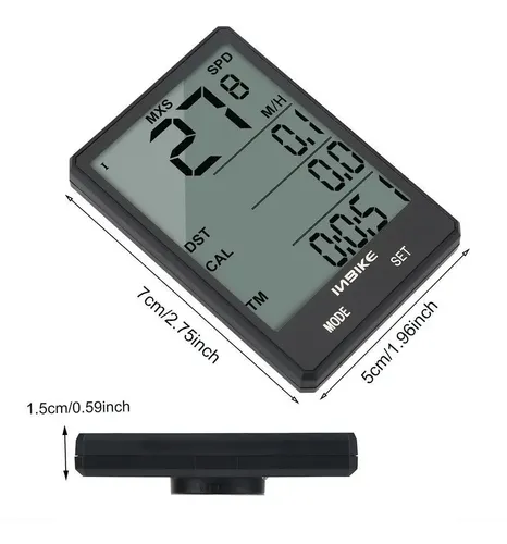 Velocimetro Para Bicicleta Inbike Odometro Inalambrico Luz Negro — imagen 5 de 8