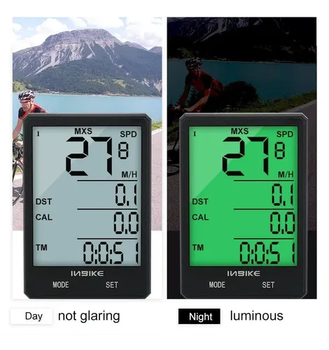 Velocimetro Para Bicicleta Inbike Odometro Inalambrico Luz Negro — imagen 7 de 8
