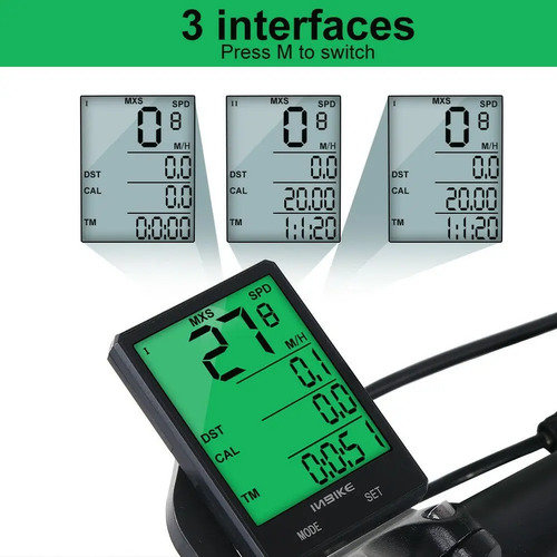 Velocimetro Para Bicicleta Inbike Odometro Inalambrico Luz Negro — imagen 8 de 8