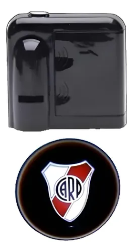 Regalo Para Fanatico De River Luz De Cortesia Para Auto Carp Pilas Negro Blanca