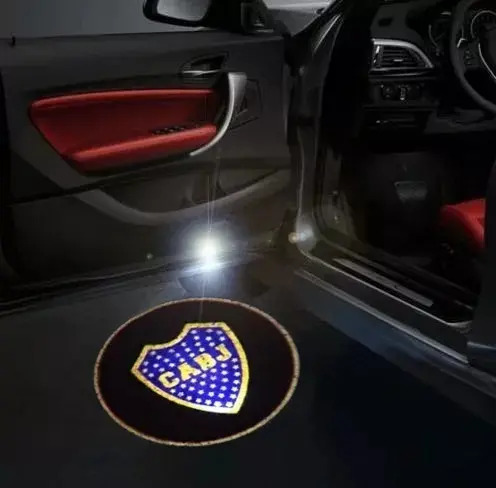 Regalo Para Hincha De Boca Luz Cortesia Auto Fanatico Boca Pilas Negro Blanca — imagen 5 de 5