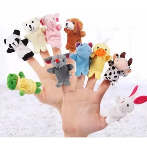 Pack 10 Titeres De Dedo Animales Estimulacion Temprana Niños — imagen 2 de 9