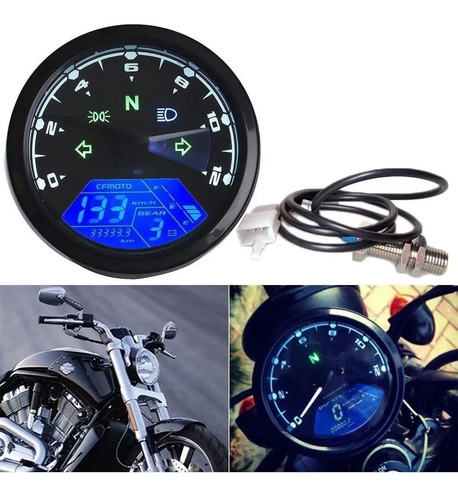 Tablero Para Moto Universal Reemplazo Generico Velocimetro — imagen 7 de 8
