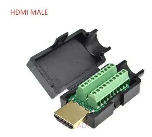 Ficha Hdmi Para Armar Conector Macho 19pin Sin Soldar Bornes — imagen 3 de 4