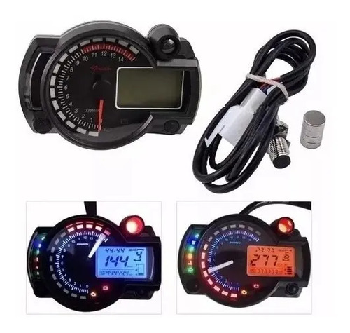 Velocimetro Tacometro Digital Universal Para Moto Kmh O Mph