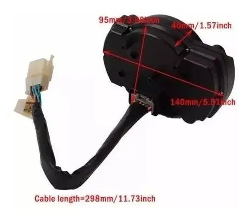 Velocimetro Para Moto Universal Con Luz Completo — imagen 5 de 6