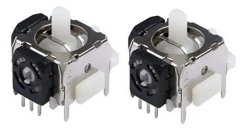 2 Repuestos Compatibles Con Xbox 360 Stick Joystick Control Gris