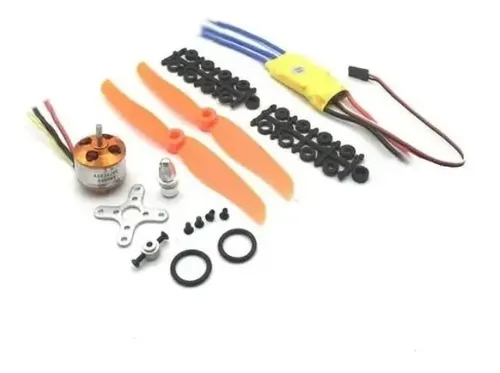 Kit Motor Brushless 2200kv + Controlador Velocidad + Helices — imagen 3 de 6
