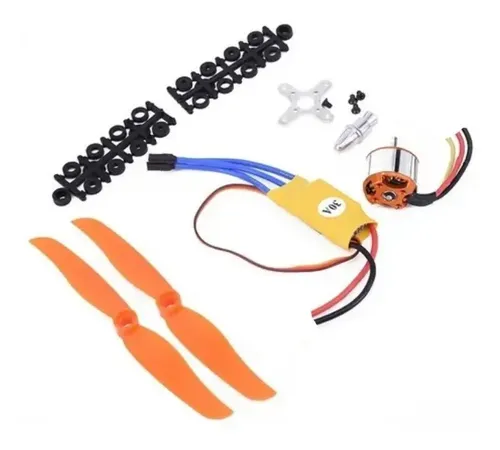 Kit Motor 2200kv Brushless 2212-6 + 30a Esc + Helices
