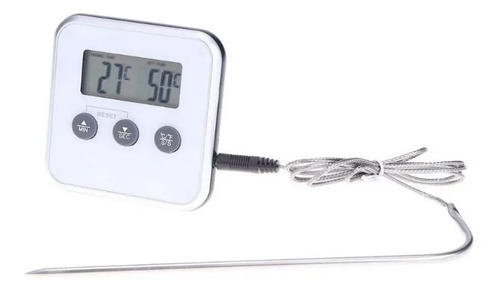 Termometro Cocina Digital Medidor Temperatura Sonda Blanco — imagen 2 de 6