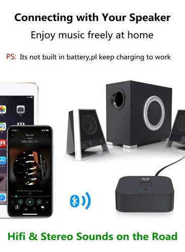 Nfc Bluetooth 5,0 Receptor 3,5mm Aux Rca Jack Hi Audio — imagen 10 de 10