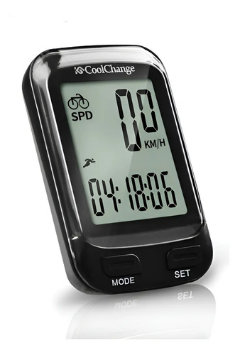 Velocimetro Con Odometro Para Ciclismo Coolchang Avs Luz Negro