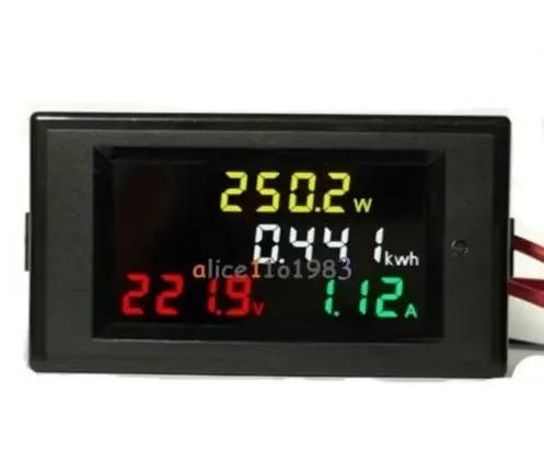 Medidor De Consumo Electrico 220 Corriente Potencia Kwa Watt — imagen 2 de 5