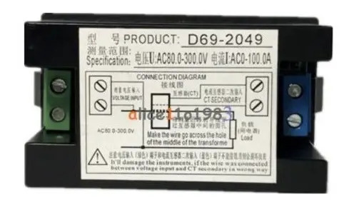 Medidor De Consumo Electrico 220 Corriente Potencia Kwa Watt — imagen 3 de 5
