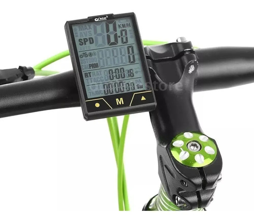 Velocimetro Computadora Bicicleta Inalambrico 2.7'' Avs Stem Negro — imagen 3 de 7