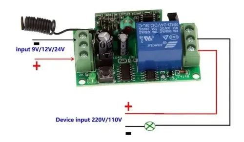 Kit Receptor Y Control 1 Canal Largo Alcance Hasta 3km — imagen 2 de 4