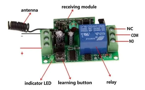 Kit Receptor Y Control 1 Canal Largo Alcance Hasta 3km — imagen 4 de 4