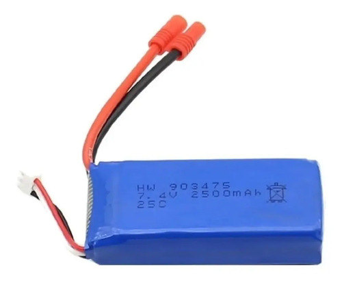 Repuesto 7.4v 2500mah Drone Cuadricopter Syma X8w C/g Rc 25c — imagen 4 de 4