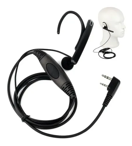 Auriculares Microfono Ptt Fbi Baofeng Uv5r Kenwood Oreja Tyt — imagen 10 de 10
