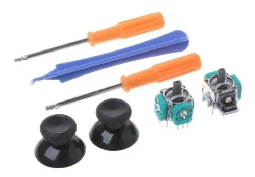 2 Repuestos Stick Joystick Xbox One + Destornilladores Negro