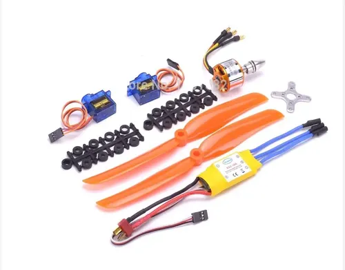 Kit Motor Brushless 1400kv + Controlador Esc + Helices Veloc — imagen 5 de 6