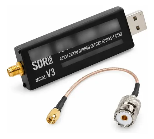 Rtl Sdr Hf Receptor Satelite Hf 40m V3 + Conector Antena Ext